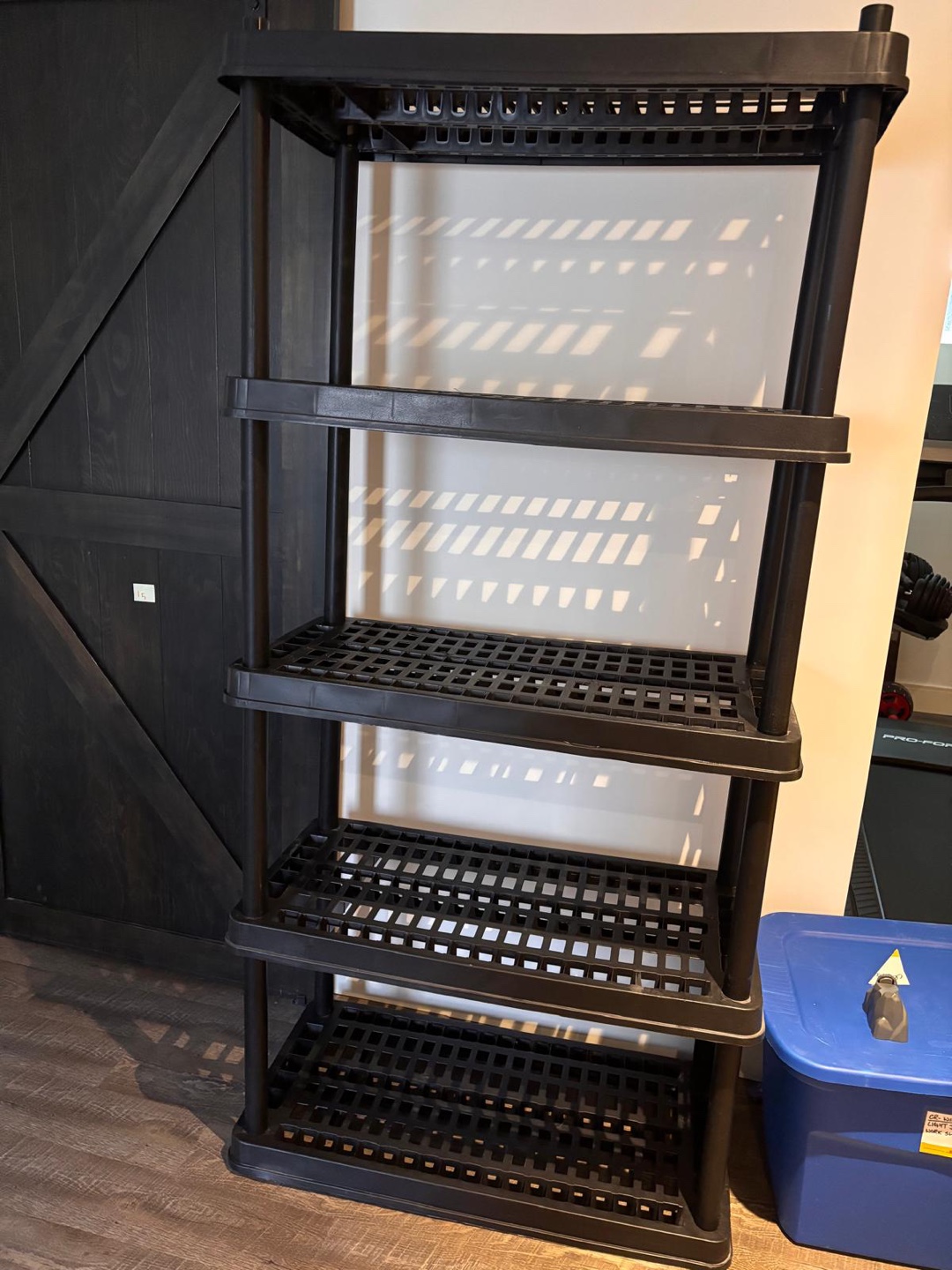 Plastic 5-Tier Shelf - 4 units at $25 each