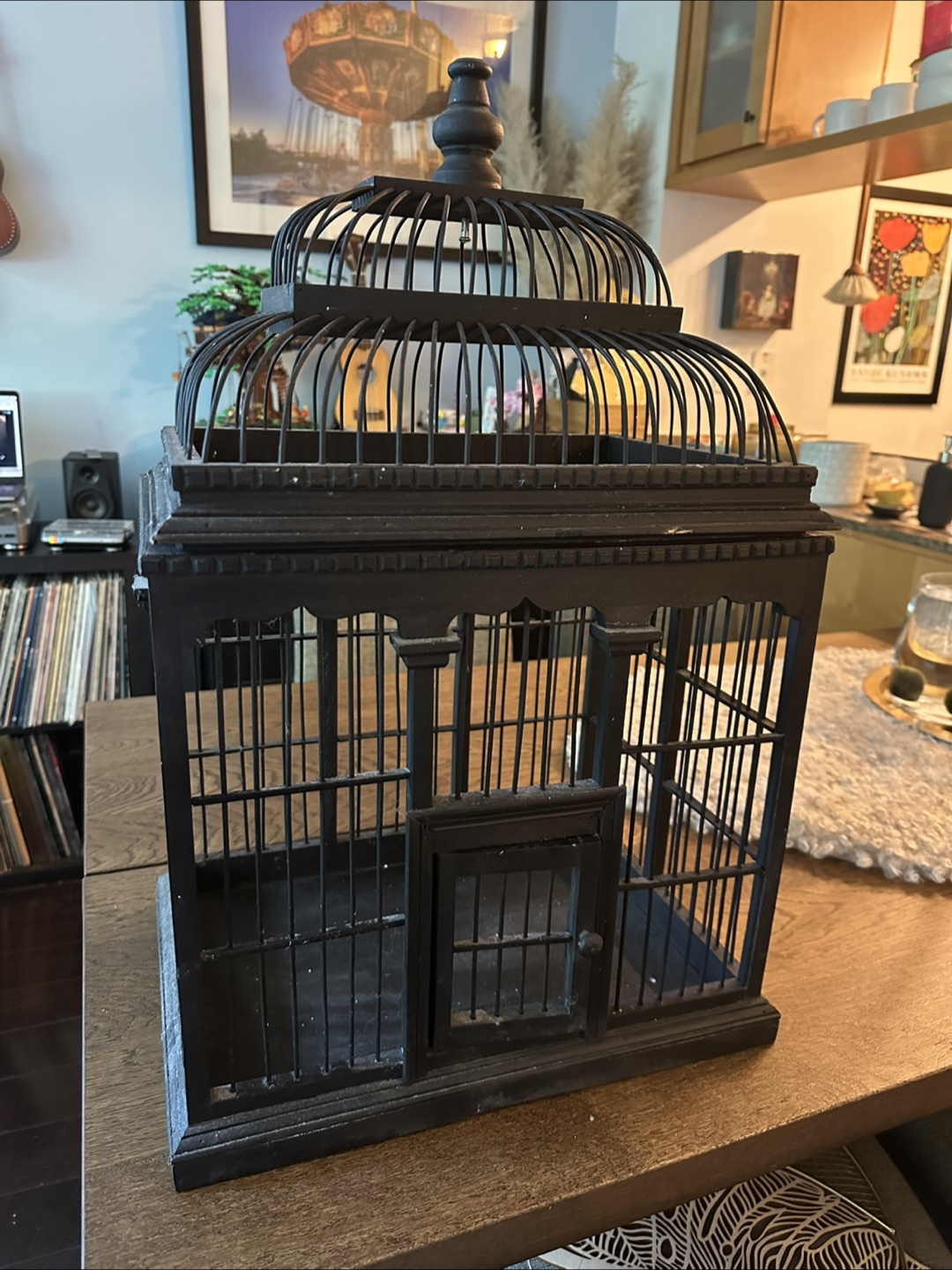 Decorative Black Bird Cage