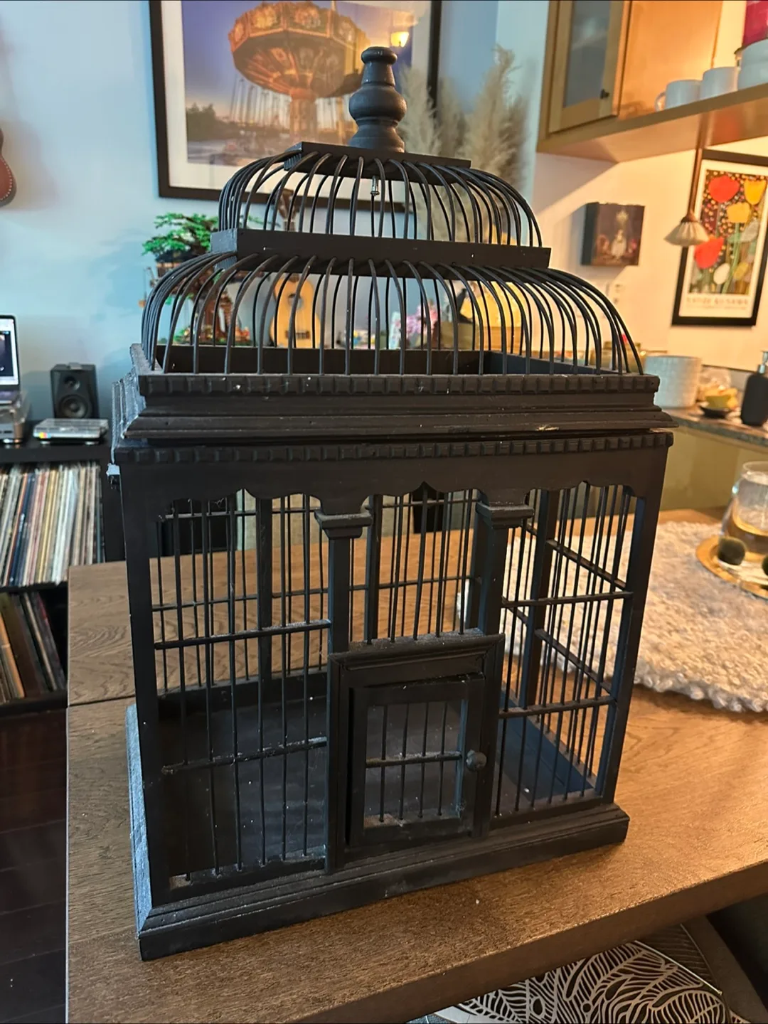 Decorative Black Bird Cage thumbnail