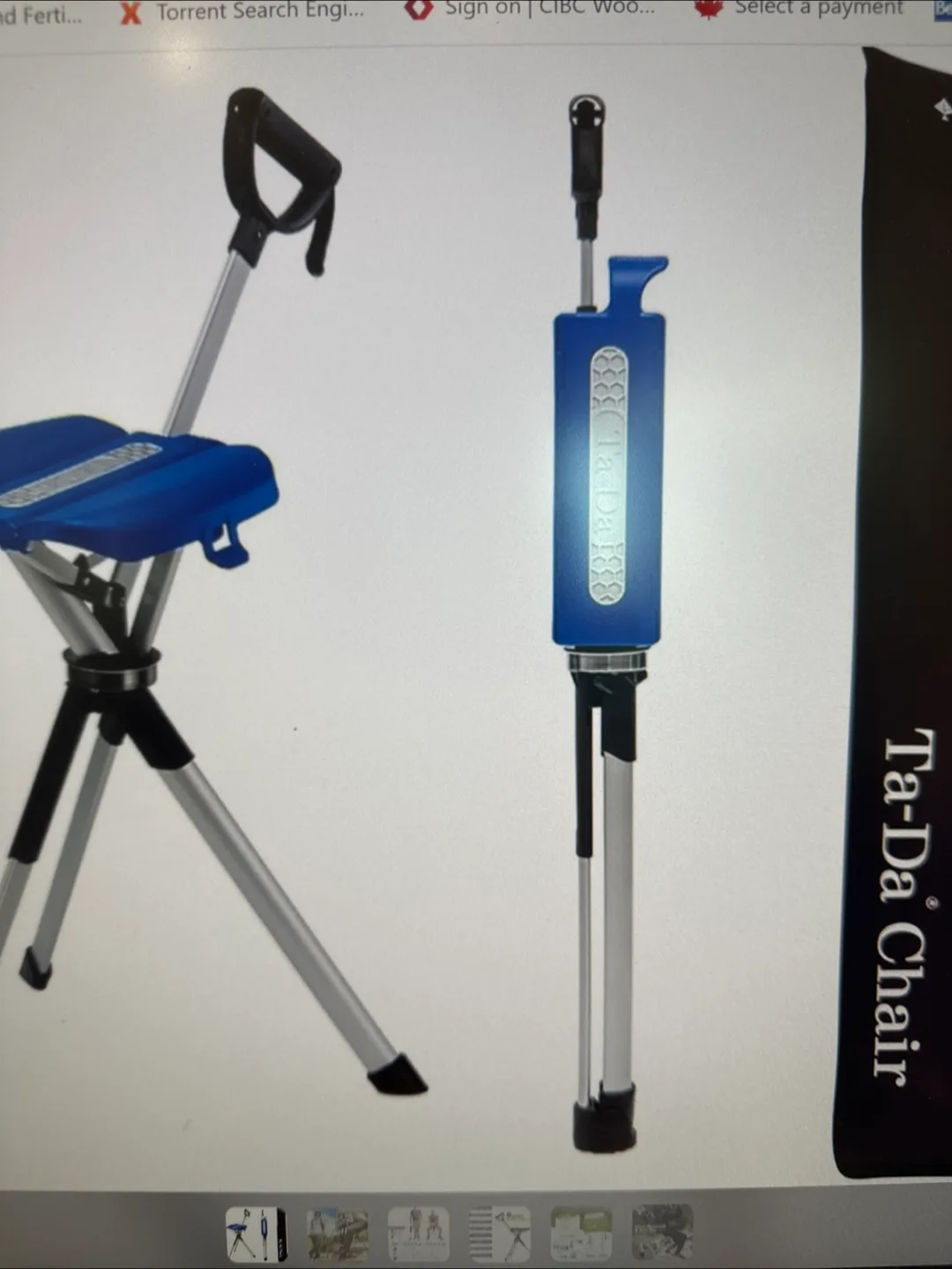 Ta-Da Chair Series Step2GOLD Walking Stick Seat thumbnail