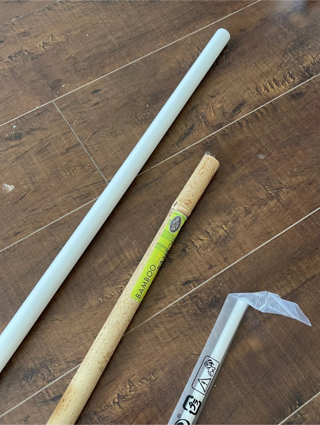 Ikea Curtain Rods - White and Bamboo - photo 3