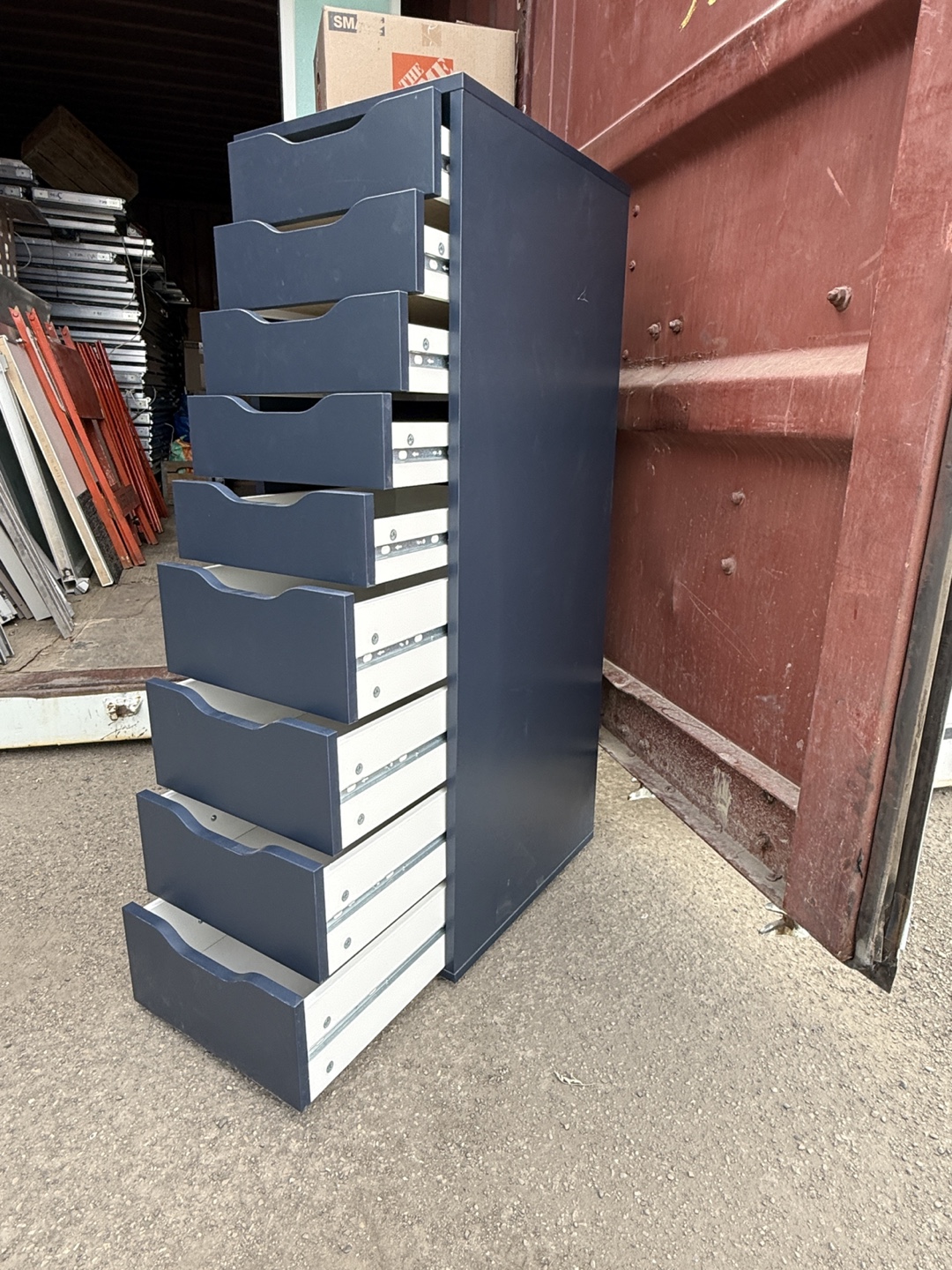 IKEA Alex Drawer Unit with 9 Drawers - Grey - photo 3