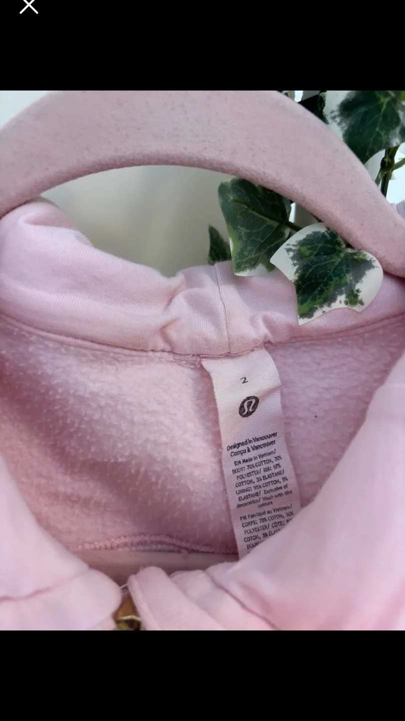 Lululemon Scuba Cropped Hoodie - Strawberry Milkshake and Gold image indicator(6)