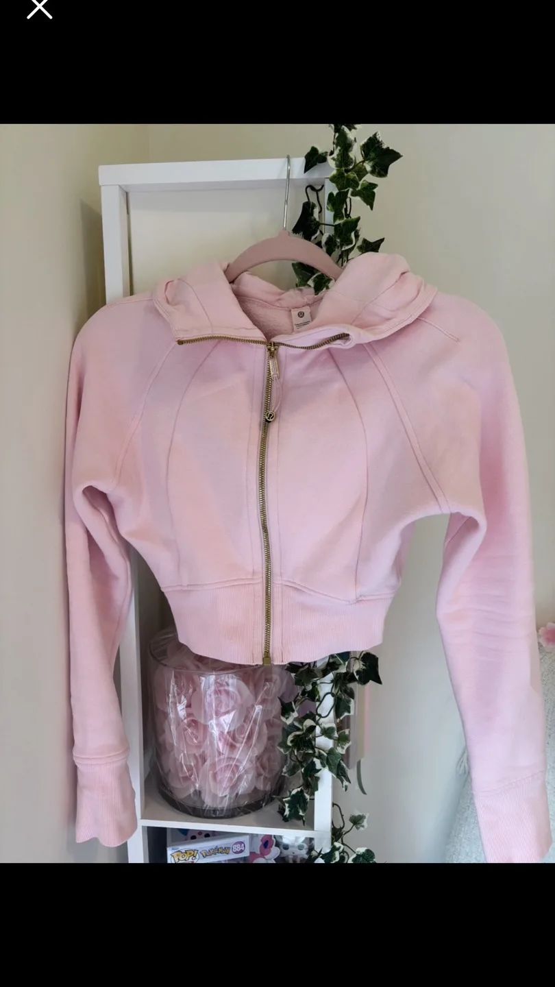 Lululemon Scuba Cropped Hoodie - Strawberry Milkshake and Gold image indicator(2)