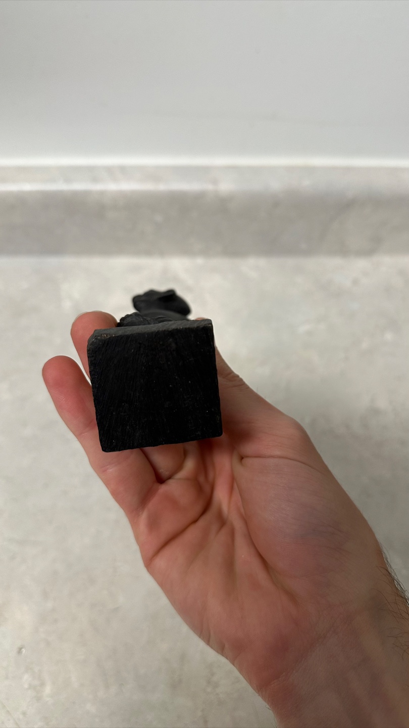 Unique miniature Black Wood Figurine - Folk Art / Decor Piece - photo 4
