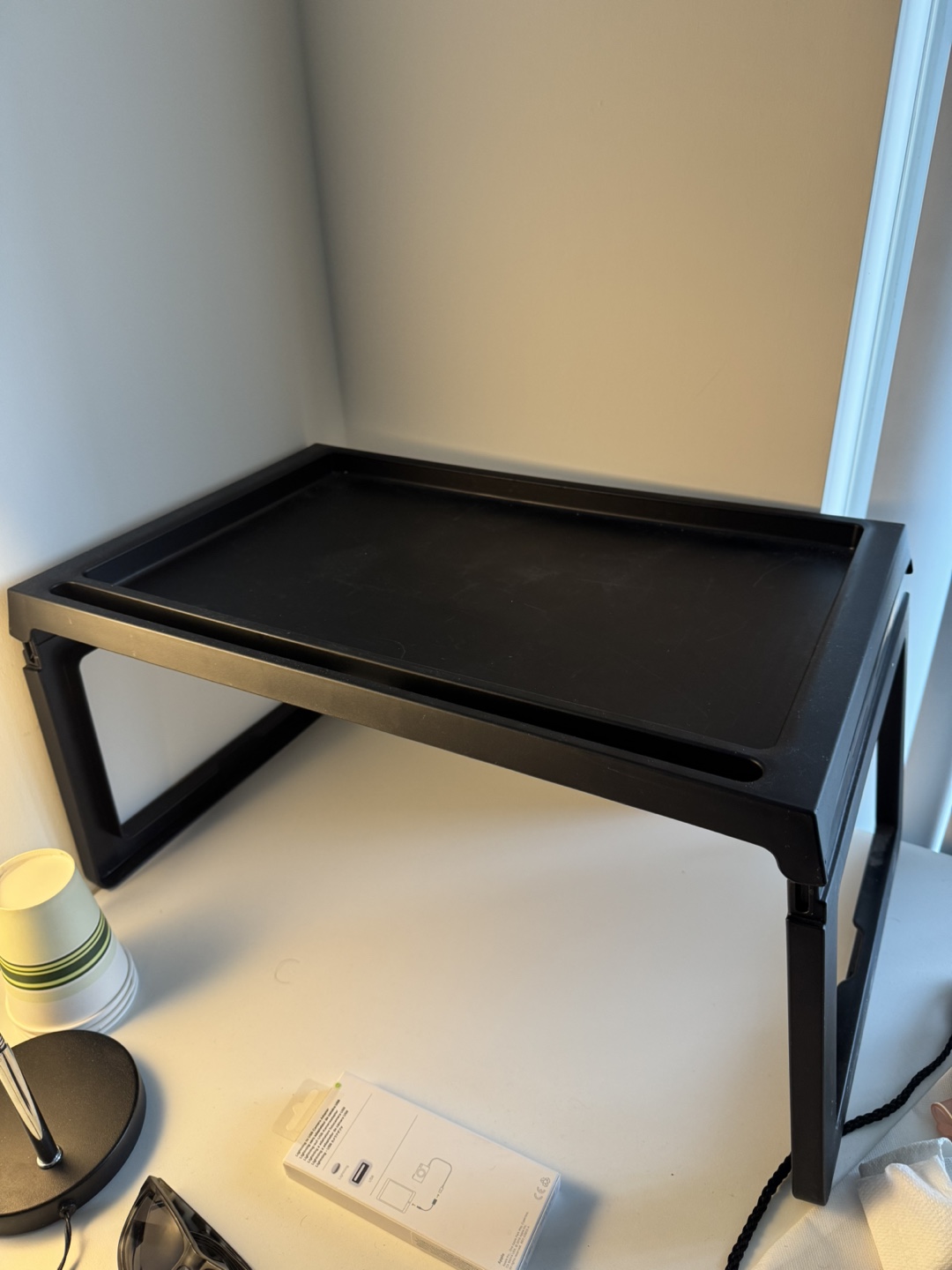 IKEA - Adjustable Black Bed Desk