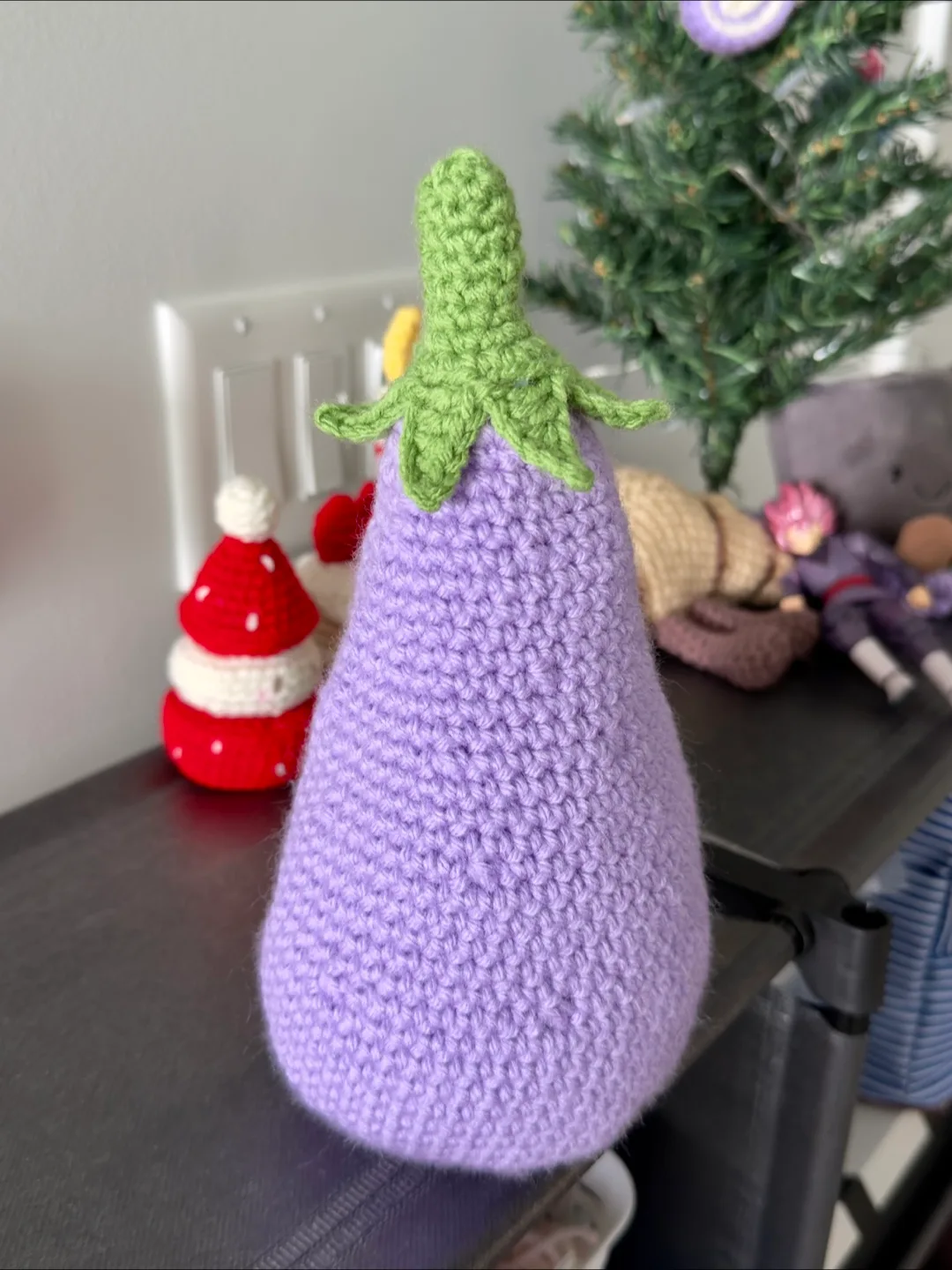 Crochet Jellycat Eggplant thumbnail