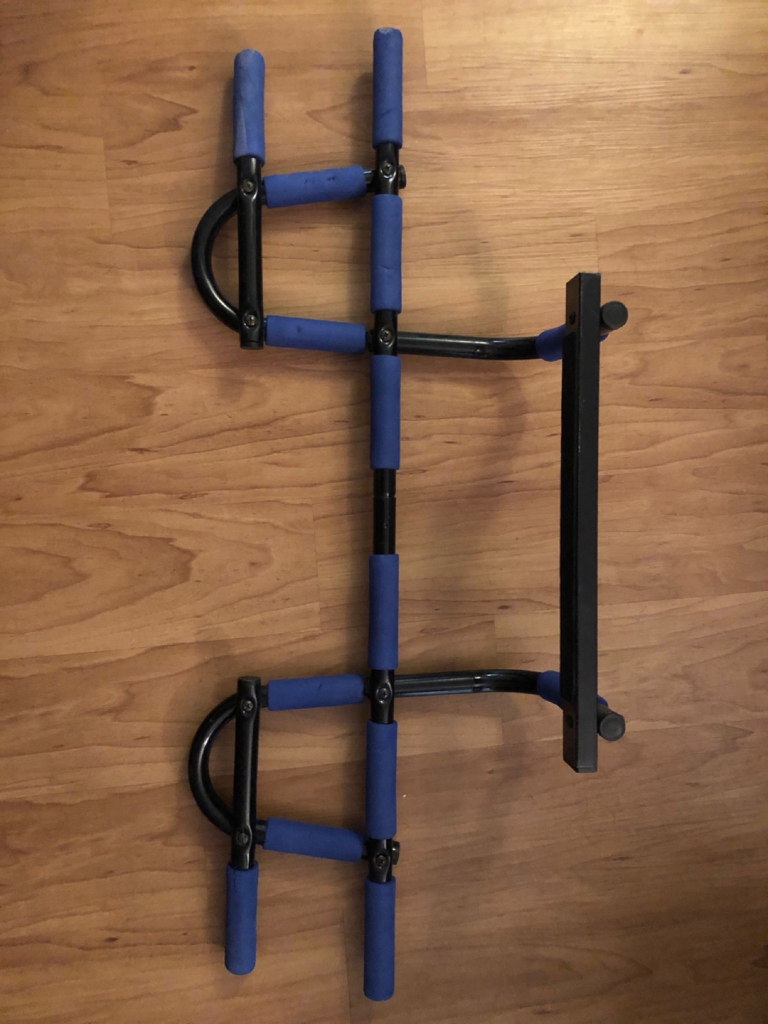 Pull-Up Bar with Blue Foam Grips