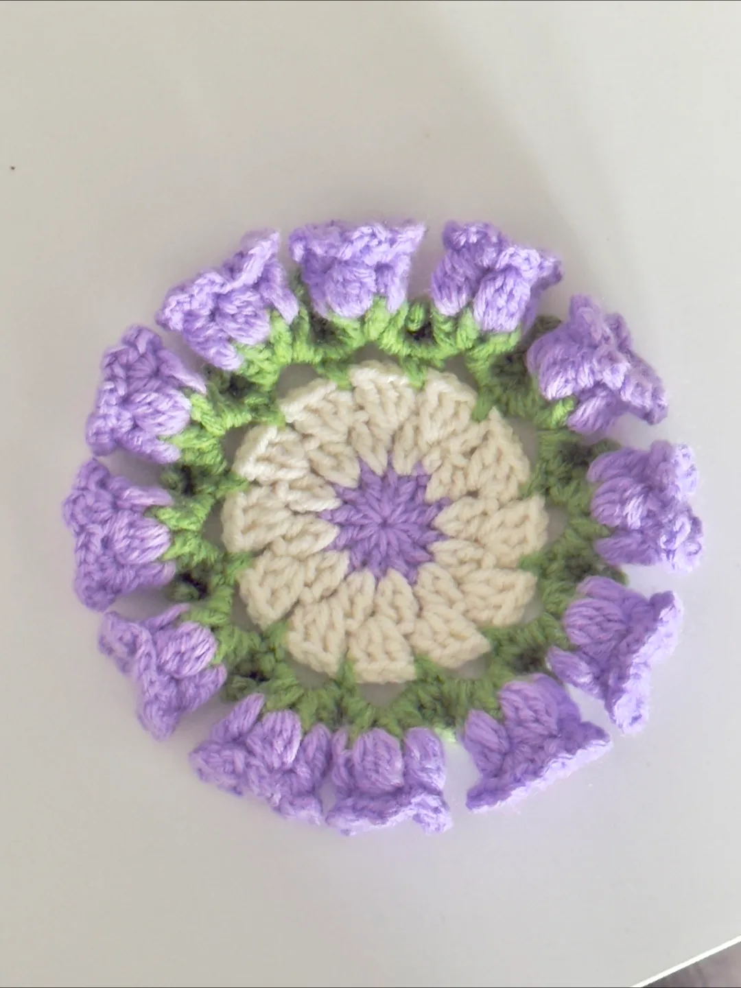 Handmade Crocheted Flower Pot and Coaster Set image indicator(4)