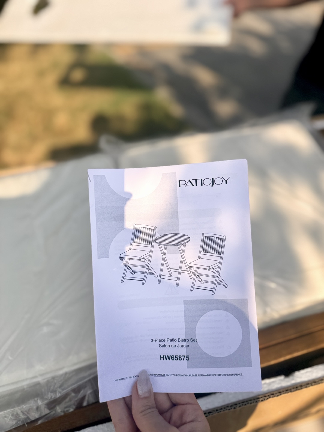 Patio Bistro Set 3-Piece - New in Box! - photo 2