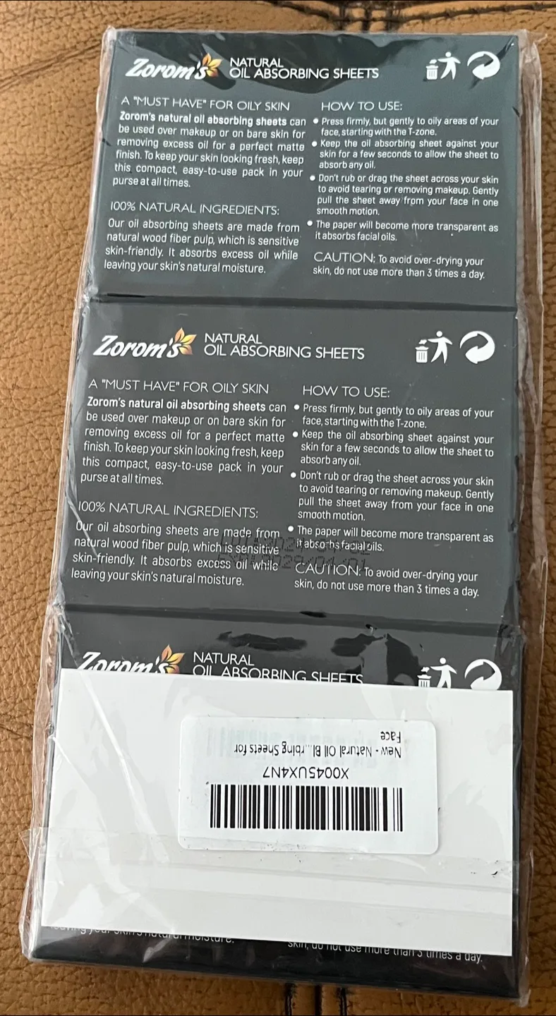 Zorom's Natural Oil Absorbing Sheets, 100 count image indicator(2)