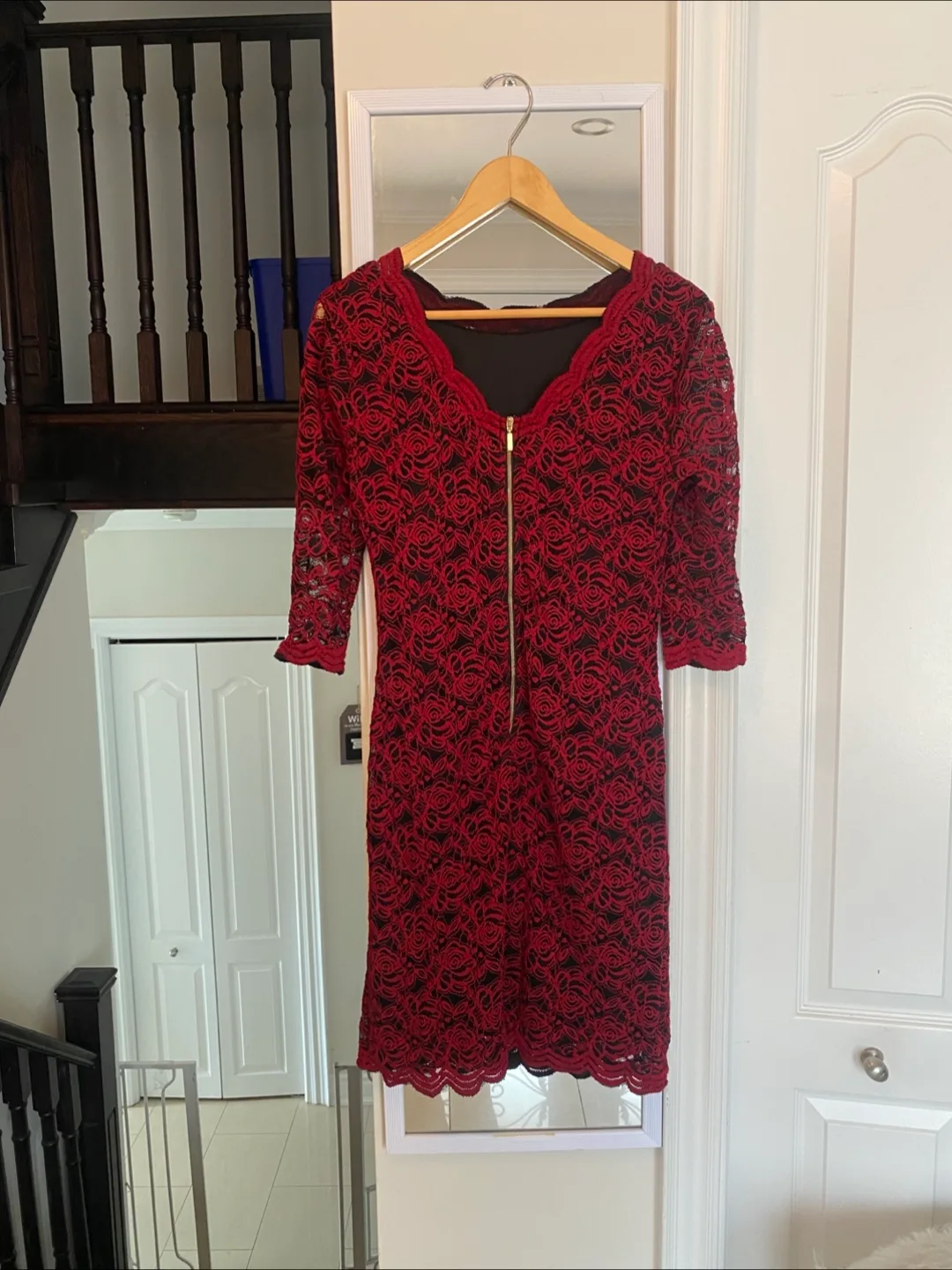 Red Lace Dress & Glitter Heels thumbnail
