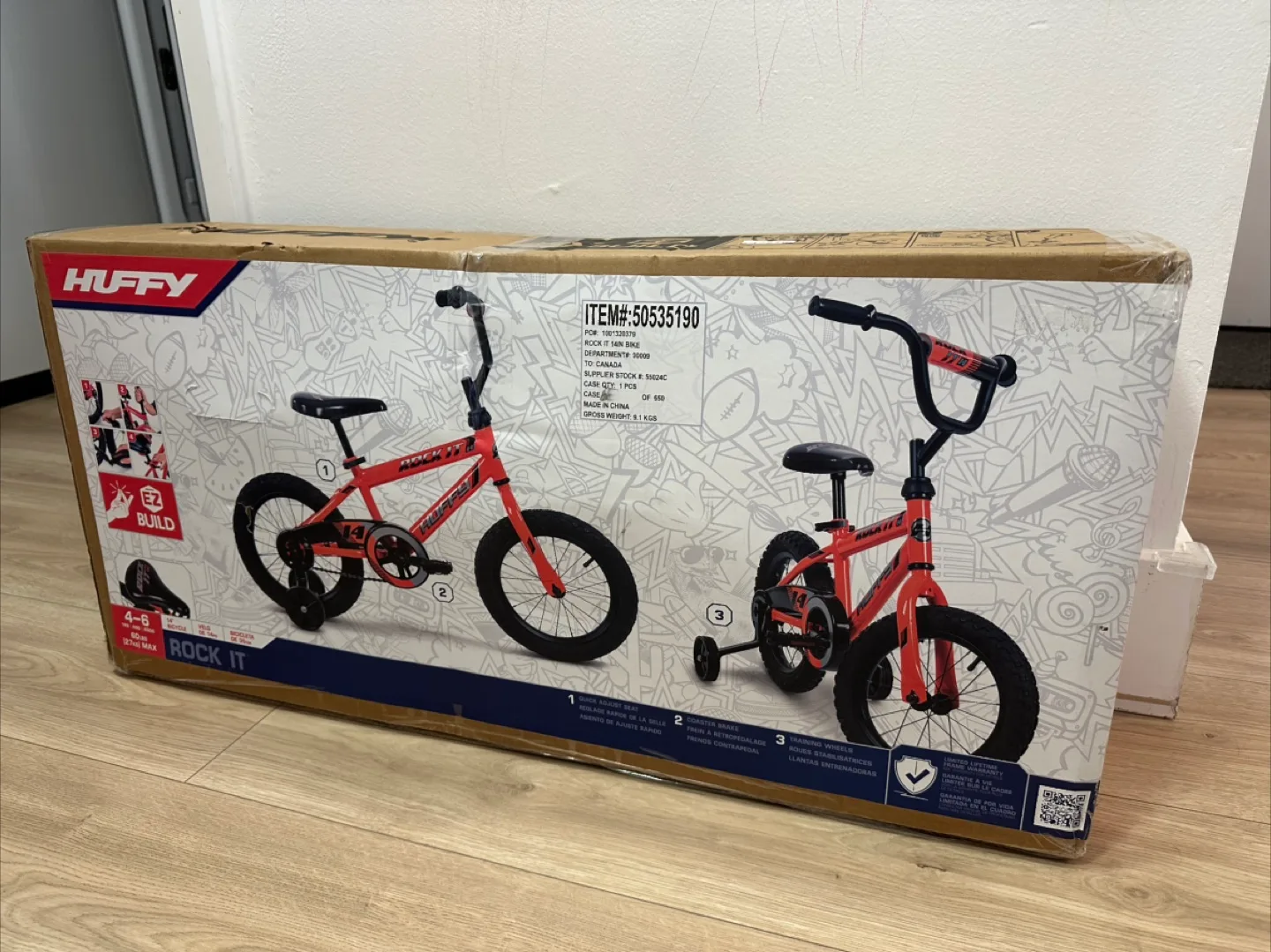 New Huffy Rock It 14" Bike (4-6 years) thumbnail