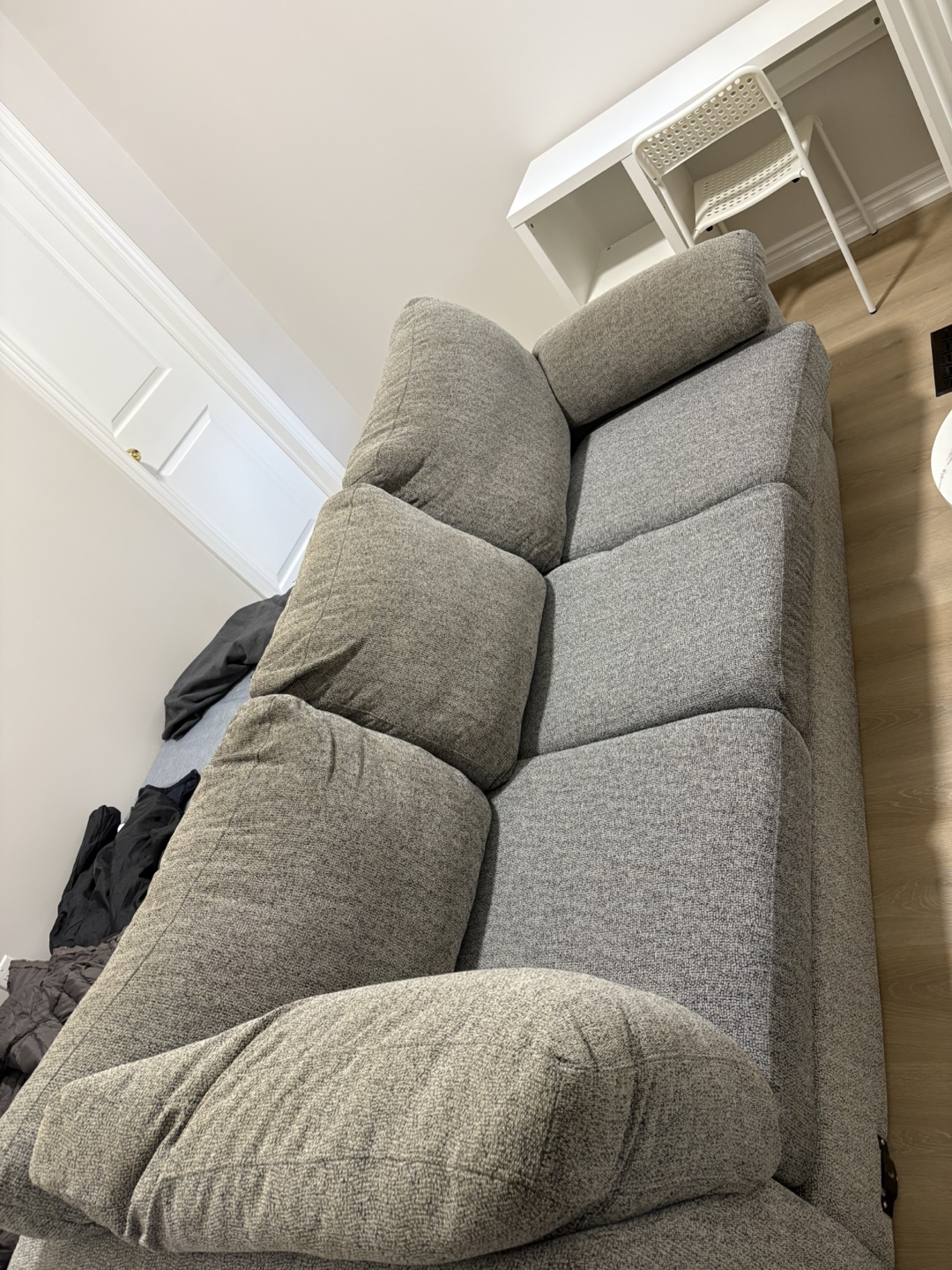 Grey Fabric Sofa - Comfy & Stylish