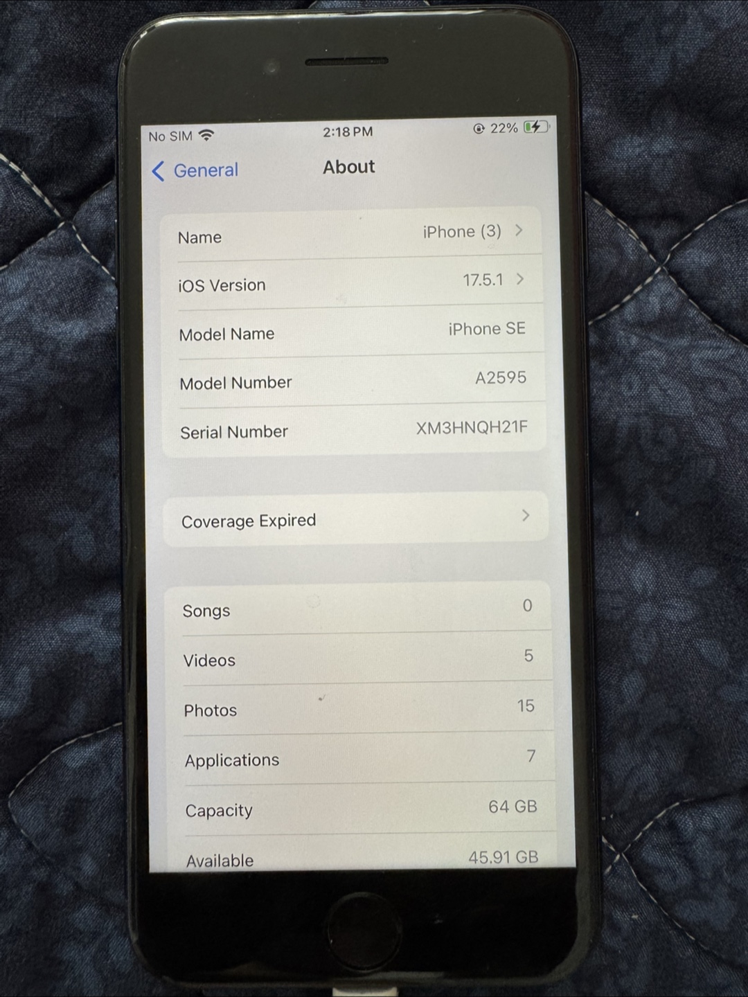 iPhone SE 2022 64GB - Black - photo 3