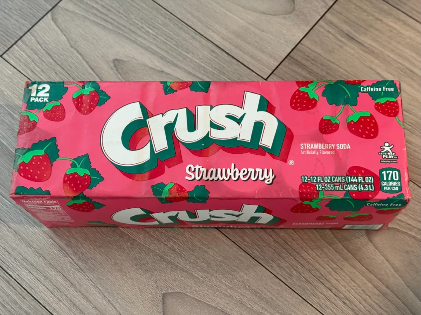 Crush Strawberry Soda - 12 Pack thumbnail