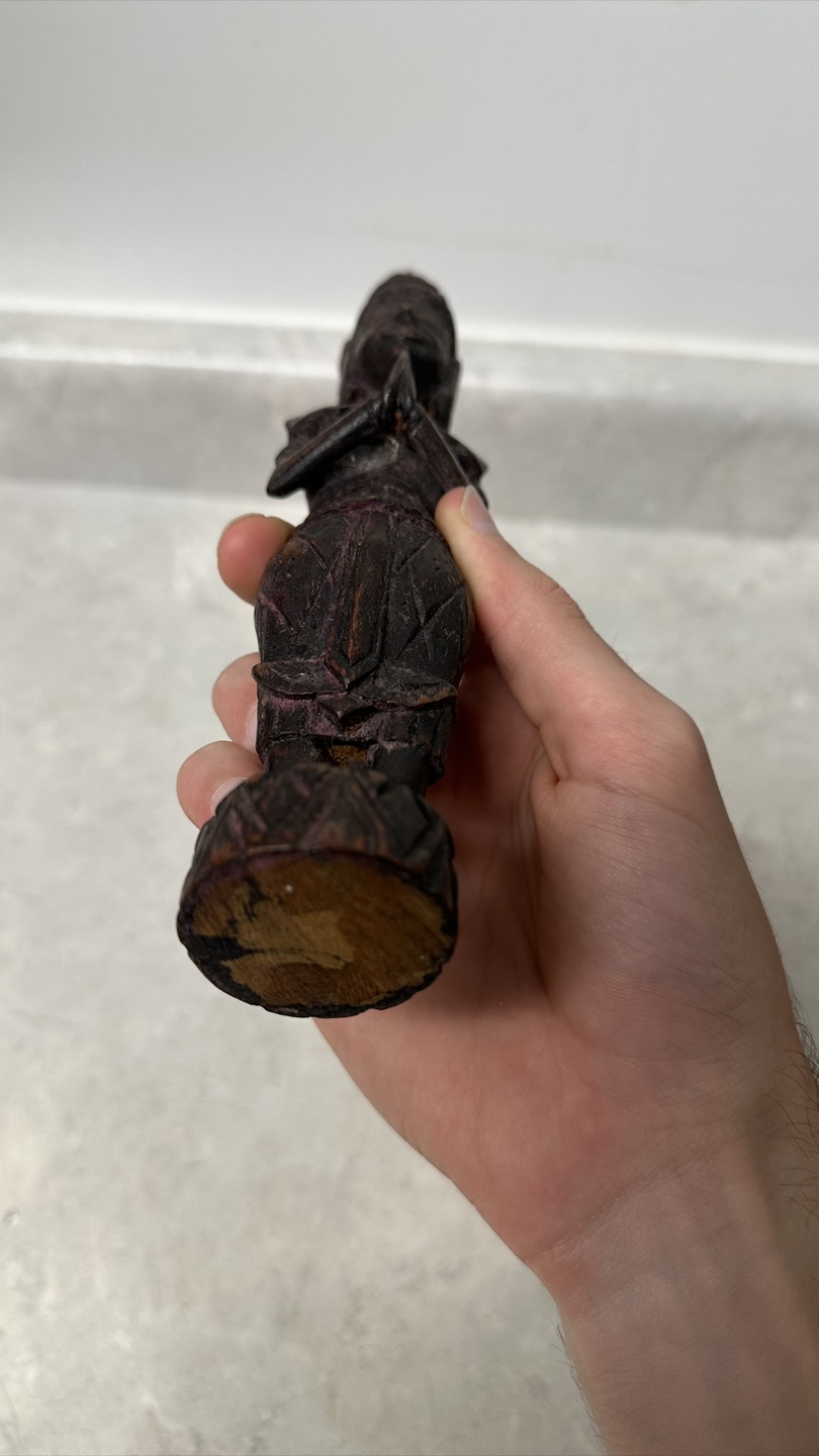 miniature Thai/Cambodian Style Wooden Statue - Spiritual Decor - photo 4