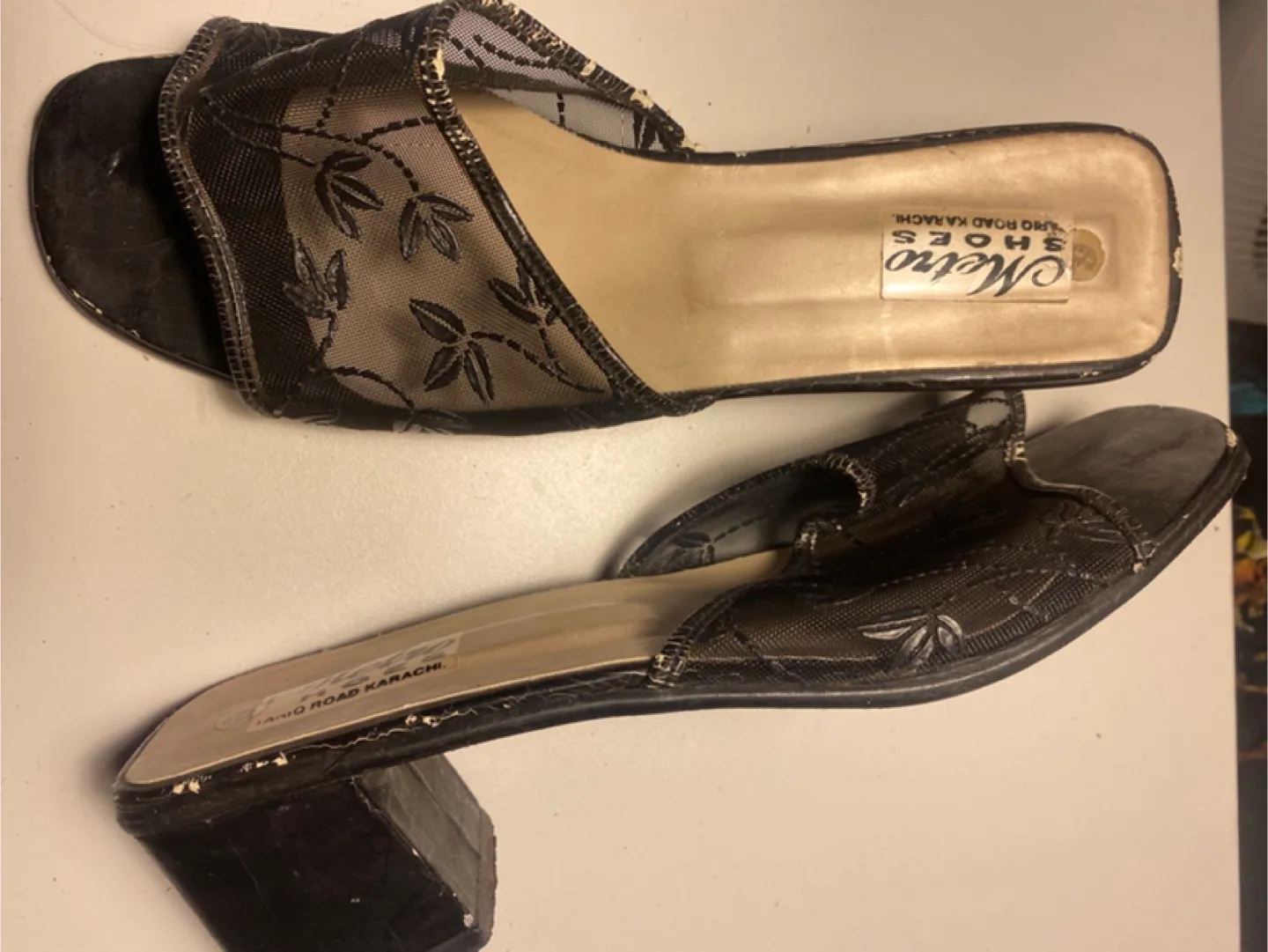 Metro Shoes Black Sandals thumbnail