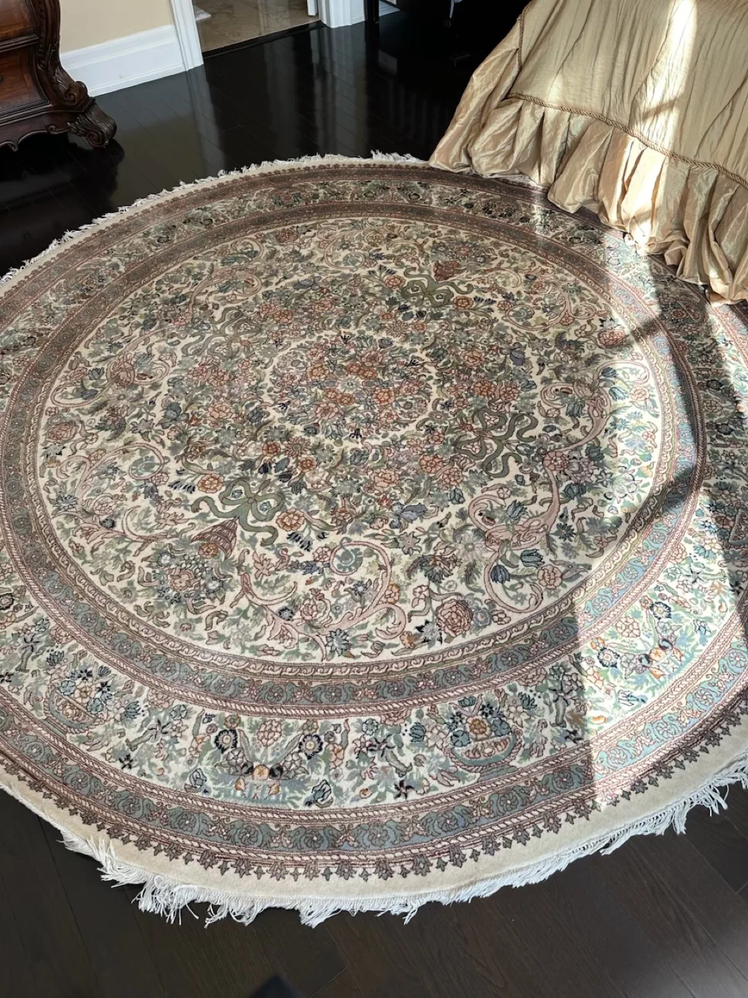 Round Floral  Rug thumbnail