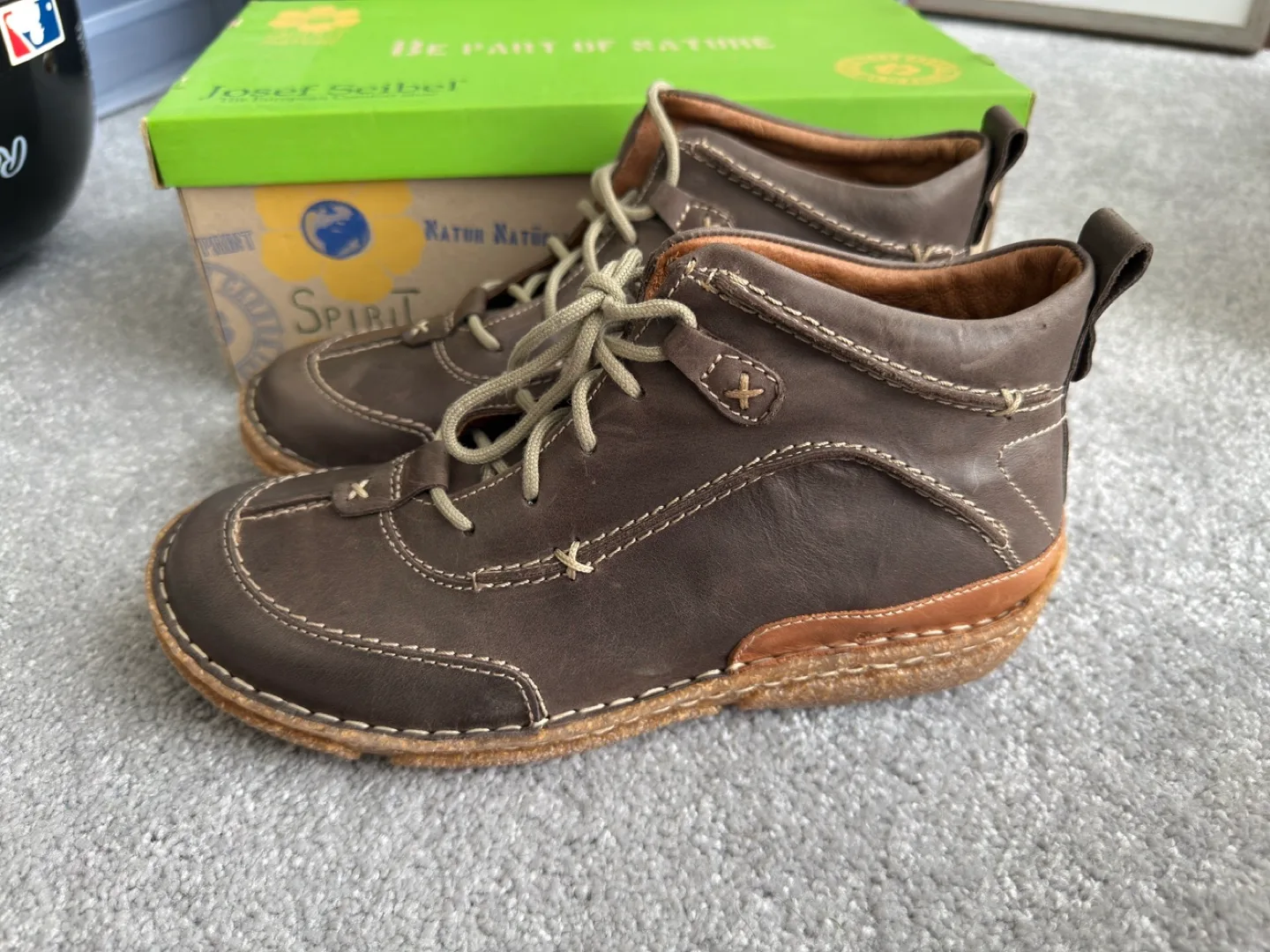 Josef Seibel Nikki Milano Brown Leather Boots - Size 39 thumbnail