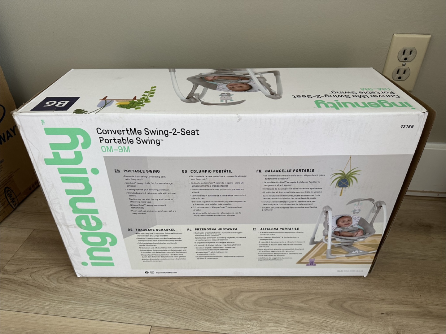 Ingenuity ConvertMe Swing-2-Seat Portable Swing (0M-9M) - photo 2