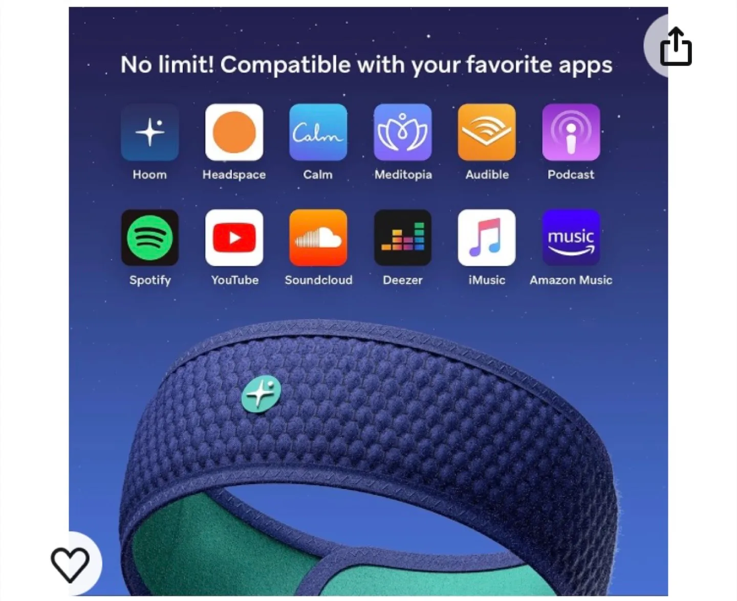 HoomBand Wireless Audio Headband for Sleep image indicator(3)