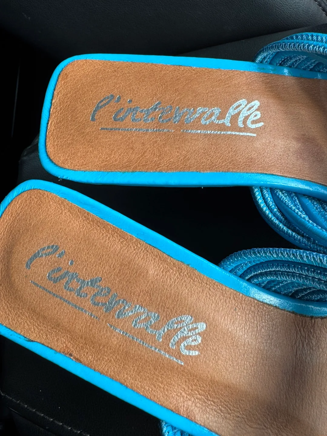 L'intervalle Daquiri Heels, Size 38, Electric Blue thumbnail