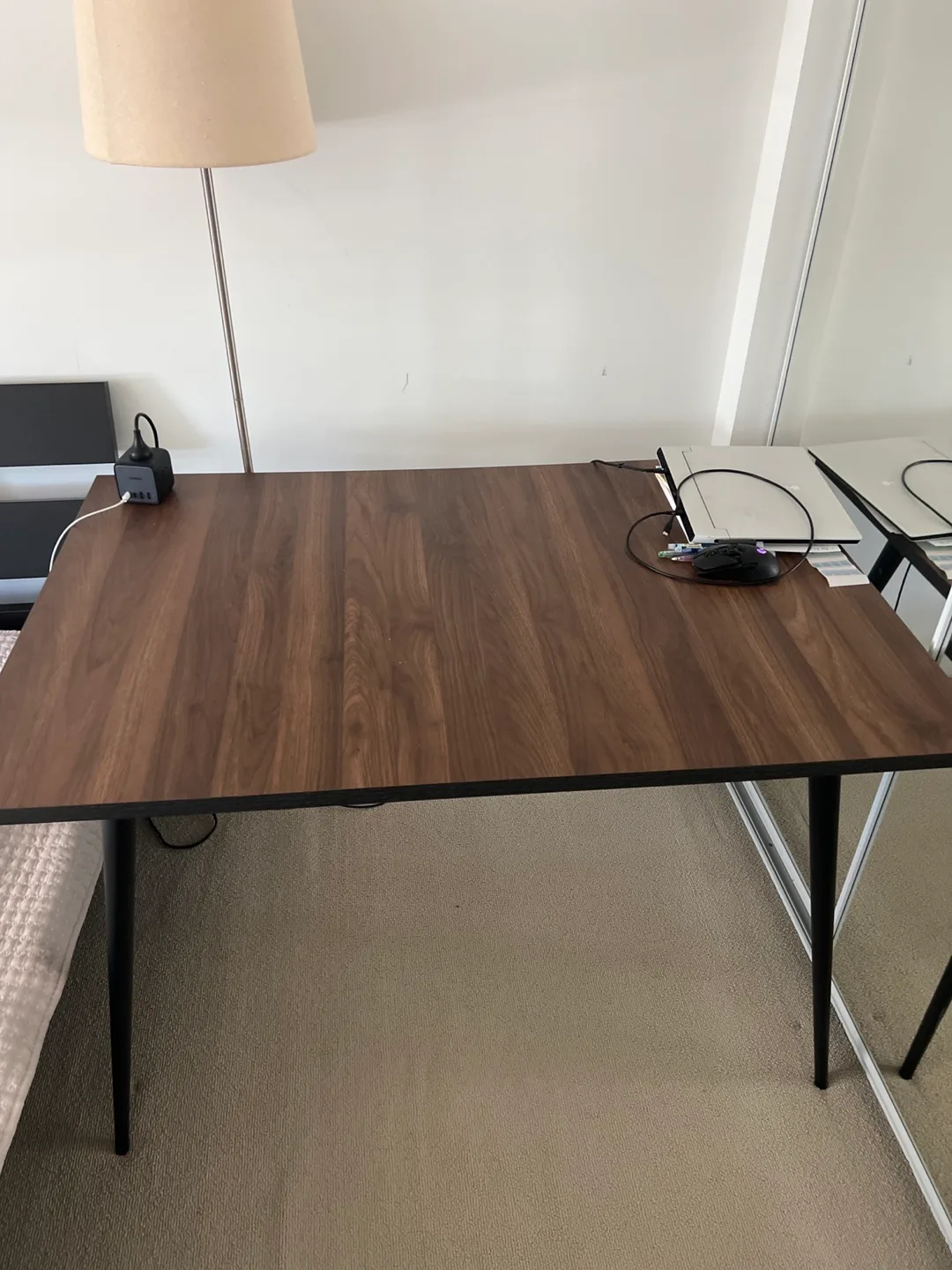 STRUCTUBE Wooden Desk with Black Legs thumbnail