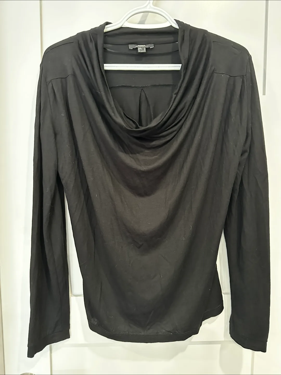 Mexx Metropolitan Black Cowl Neck Top - Size S thumbnail