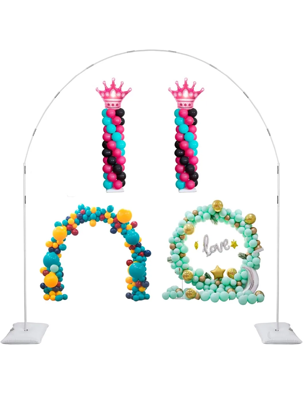 3-in-1 Metal Balloon Stand & Arch Frame thumbnail