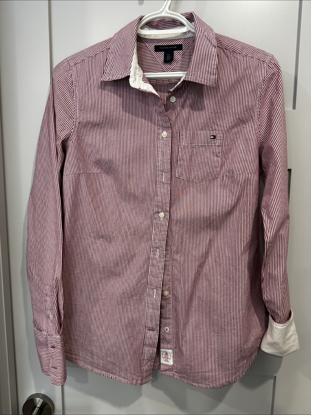 Tommy Hilfiger Striped Button-Down Shirt - Size S