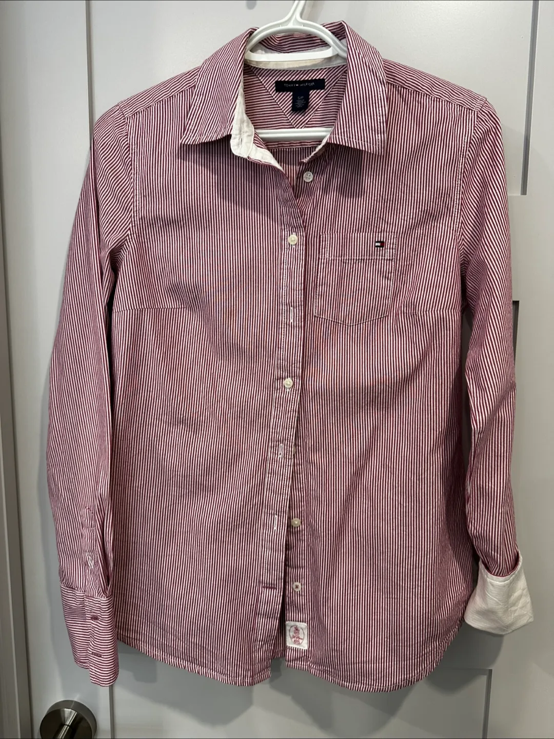 Tommy Hilfiger Striped Button-Down Shirt - Size S thumbnail