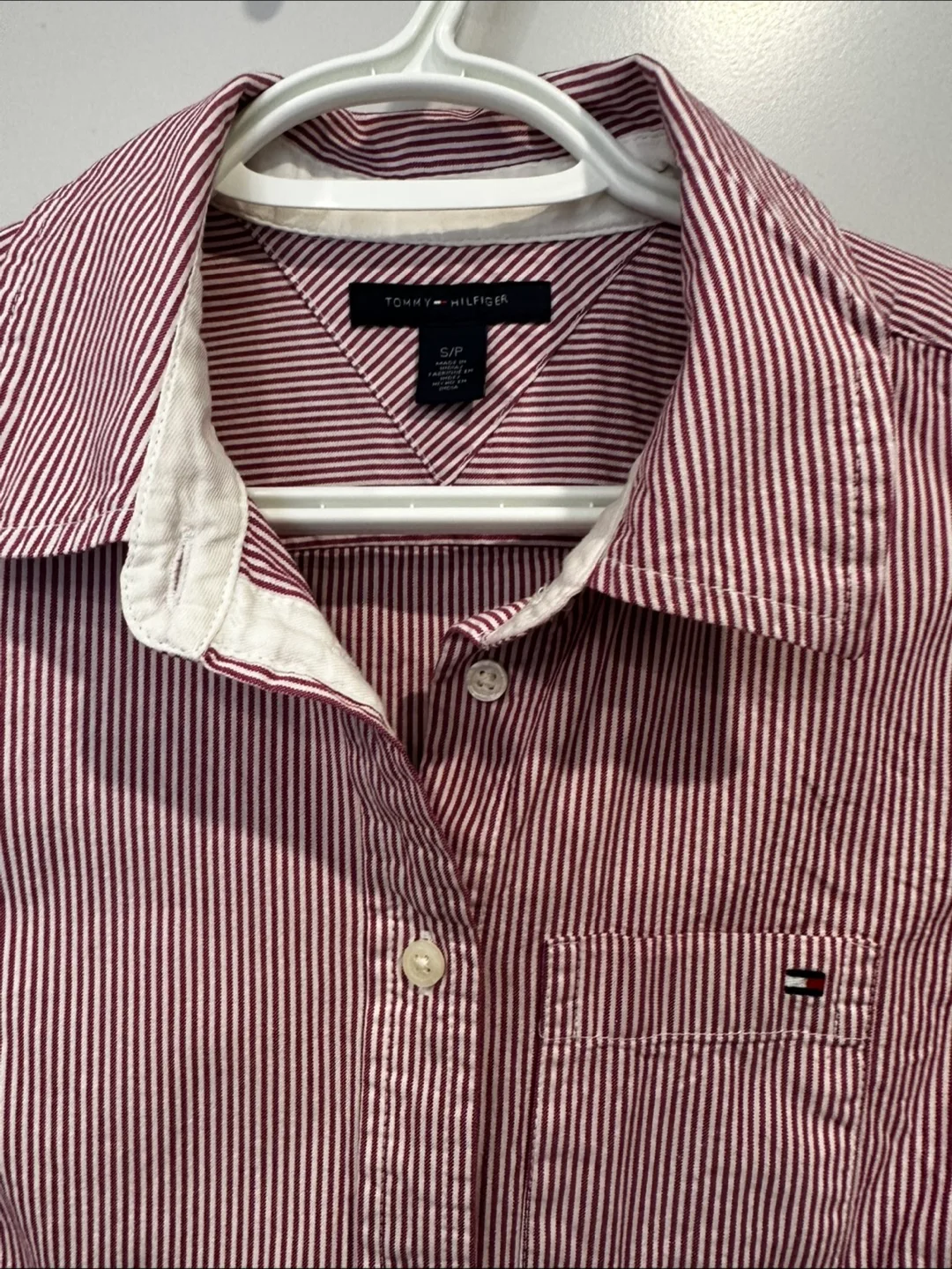 Tommy Hilfiger Striped Button-Down Shirt - Size S image indicator(2)