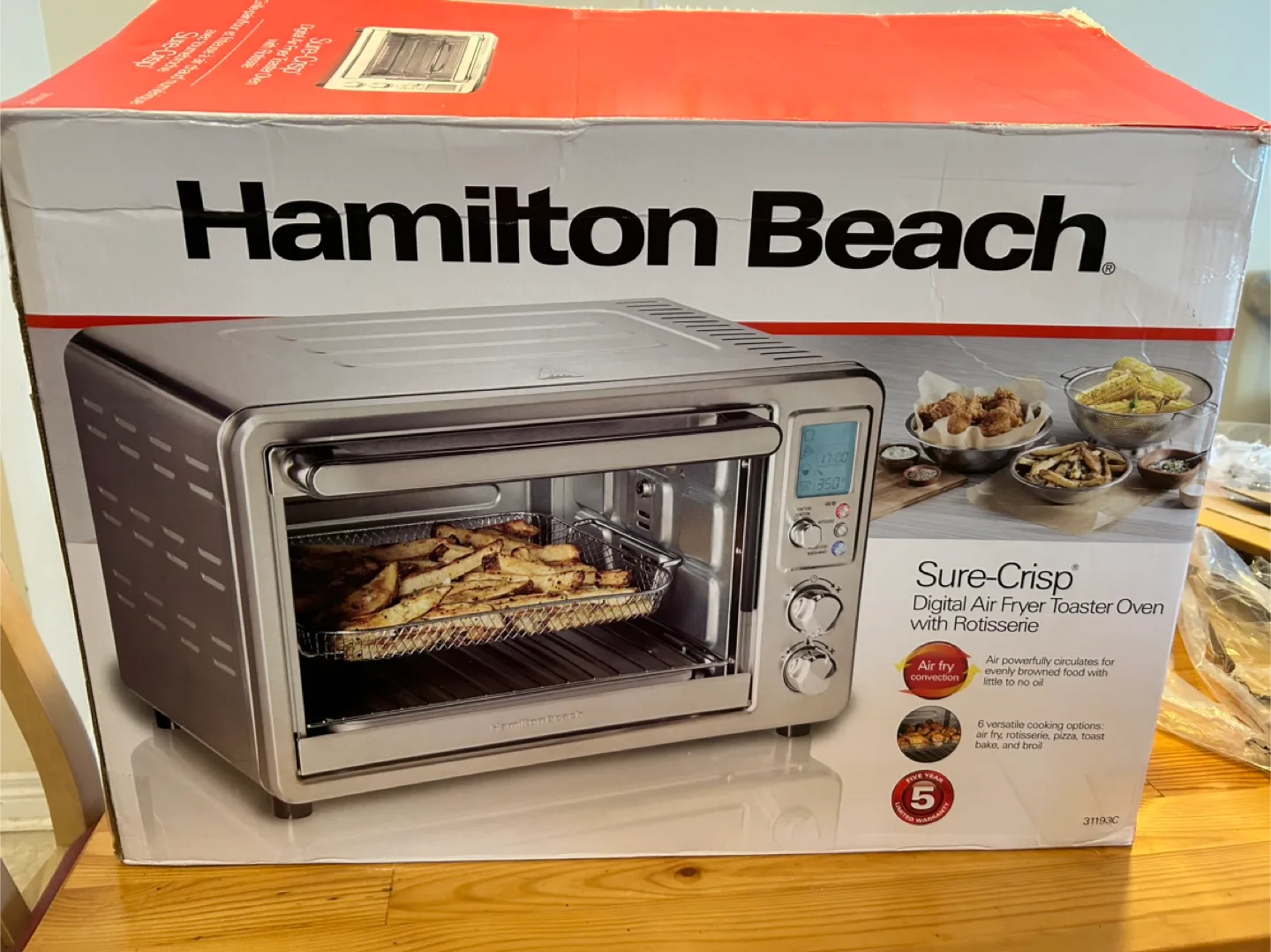 Hamilton Beach - Air Fryer Toaster Oven *MOVING SALE* thumbnail