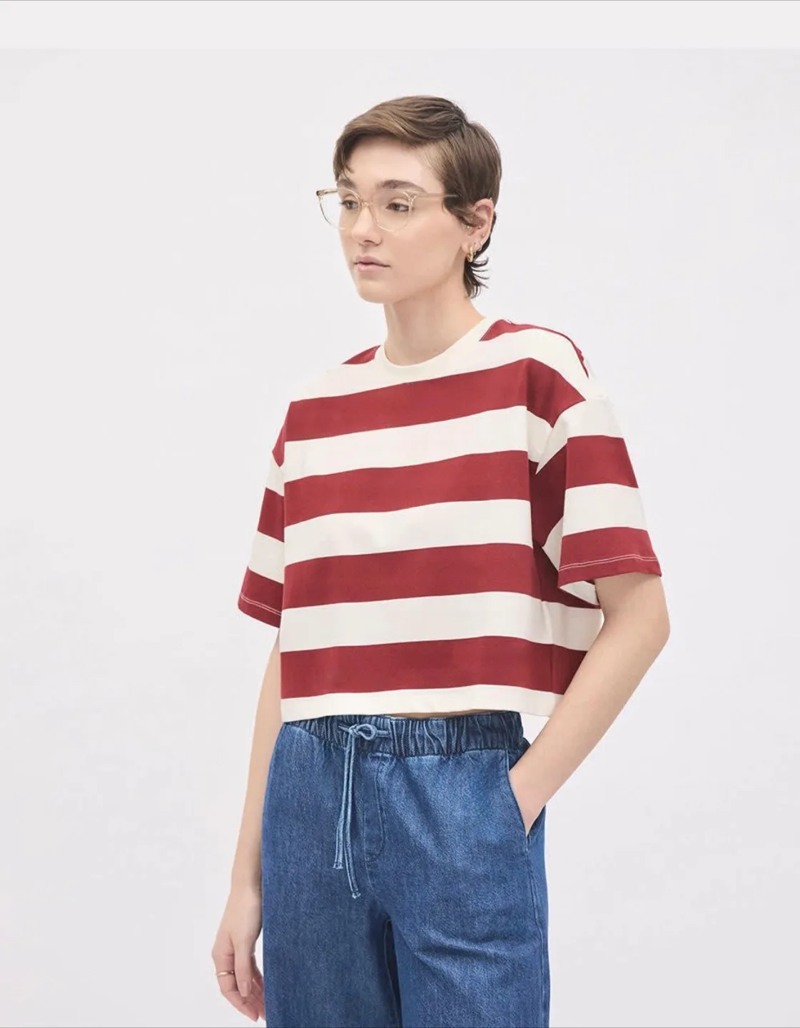 RW&CO Striped Boxy Tee (new with tag ) thumbnail
