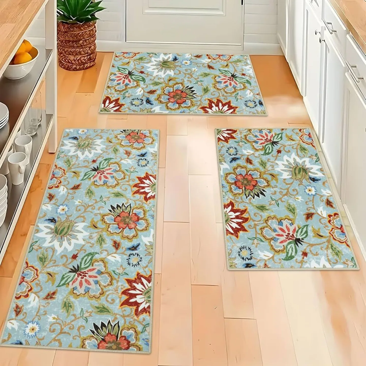 New 3 Pieces Non Slip Kitchen Runner Mats thumbnail