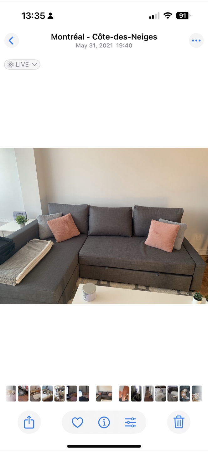 Grey Sectional IKEA  Sofa-Bed - photo 2