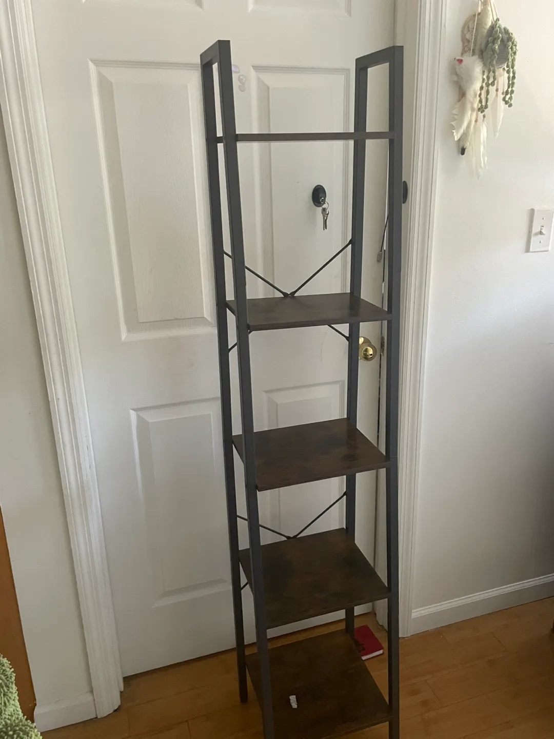 5-Tier Ladder Shelf - Brown/Black thumbnail