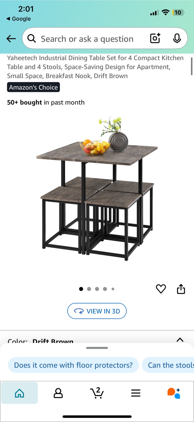 Yaheetech Dining Table Set - Drift Brown - photo 4