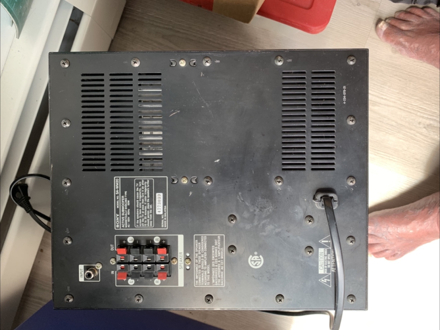 Sony SA-WM200 Active Subwoofer - photo 2