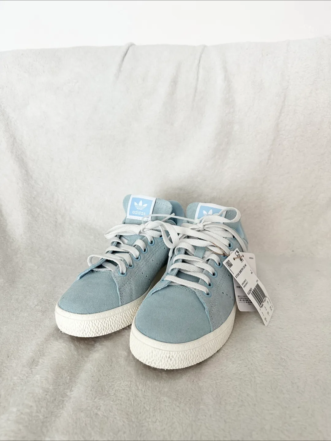 Brand New Adidas Stan Smith CS W Suede -size 38 Light Blue thumbnail