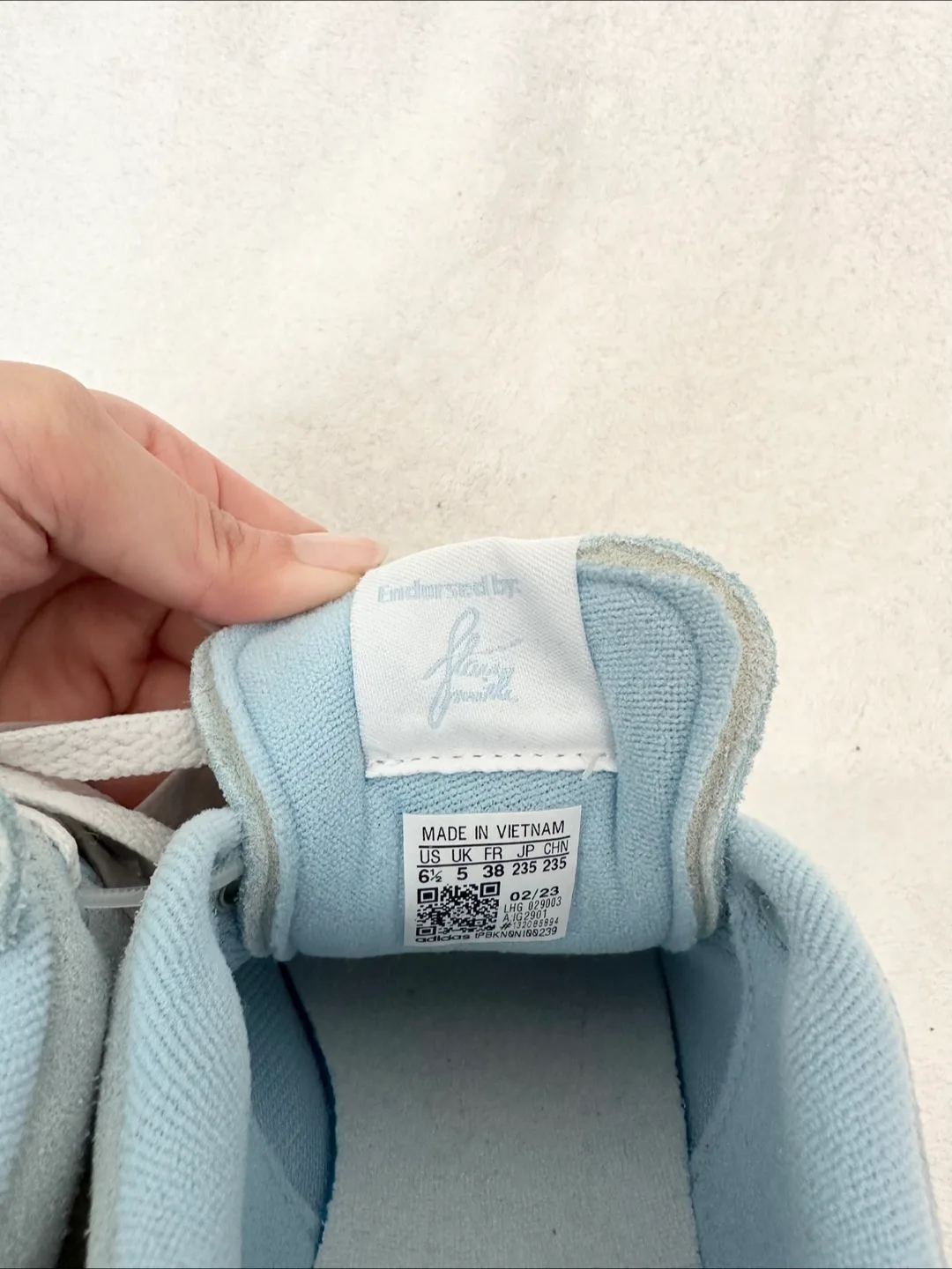 Brand New Adidas Stan Smith CS W Suede -size 38 Light Blue image indicator(4)