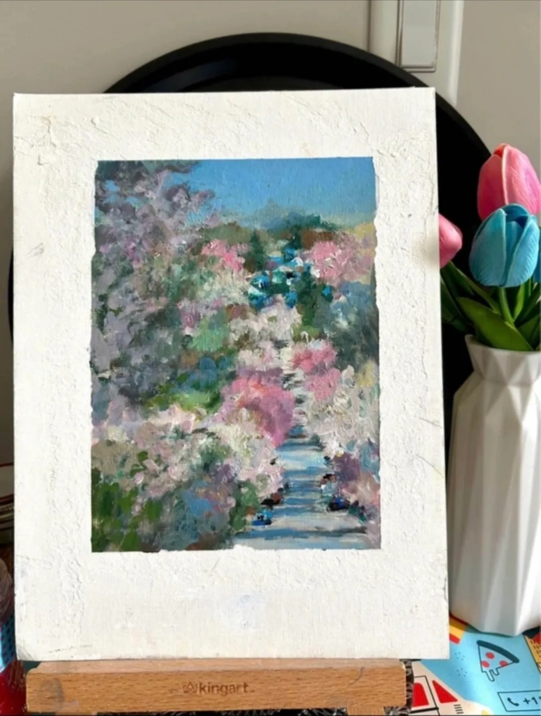 “Cherry Blossom” original acrylic painting image indicator(2)
