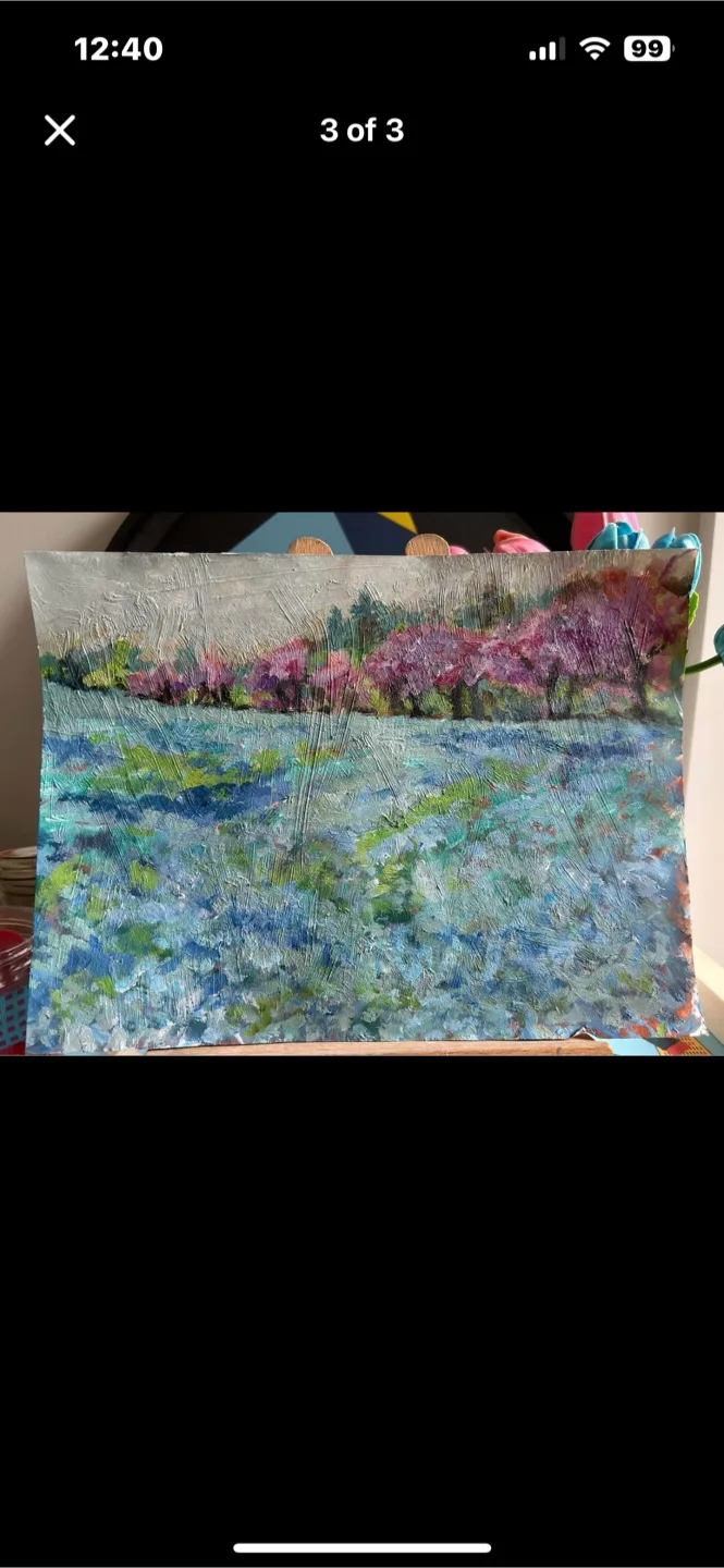 “Spring Field” Original Acrylic Painting image indicator(2)