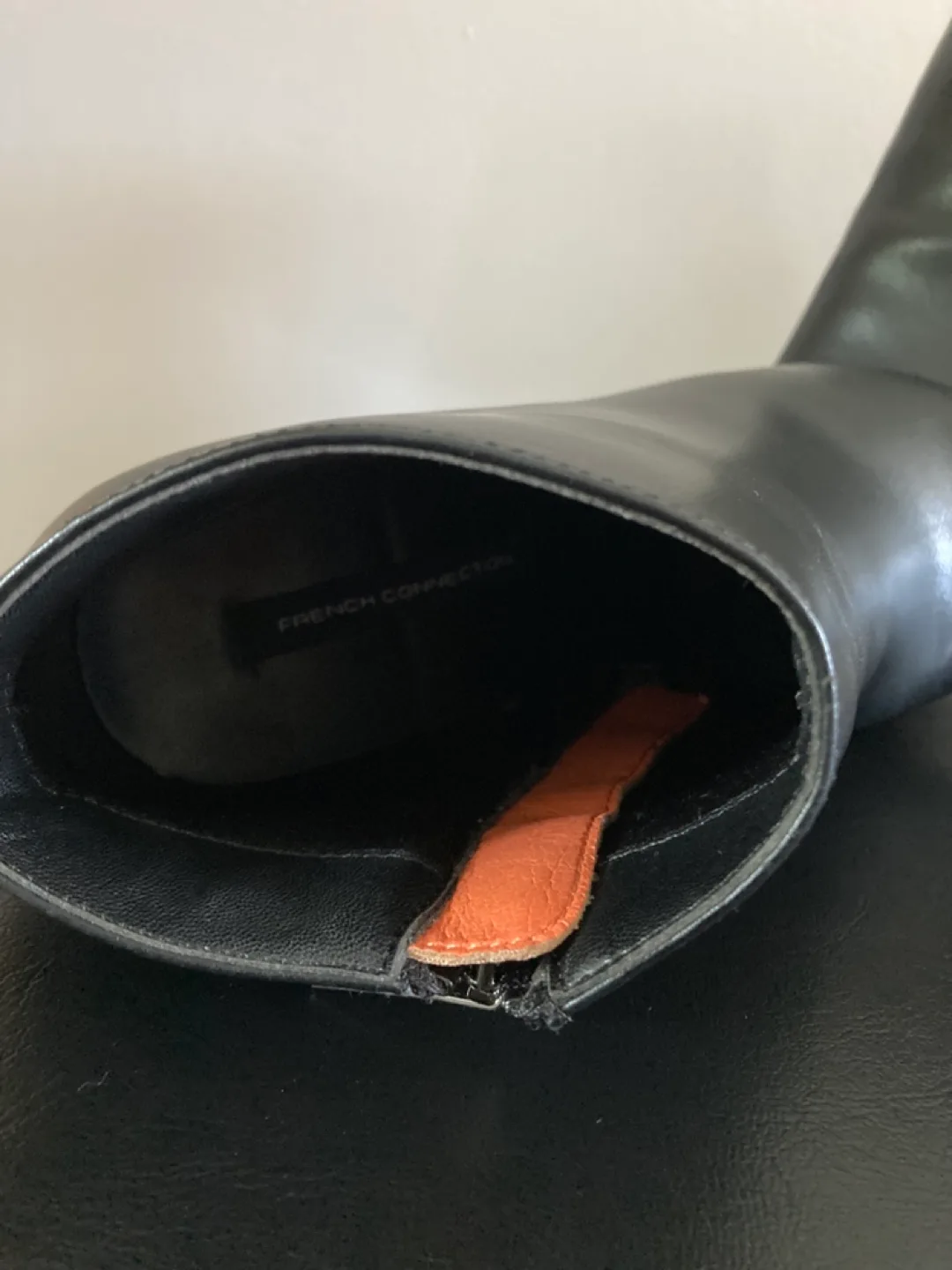 French Connection Black Leather Ankle Boots image indicator(4)