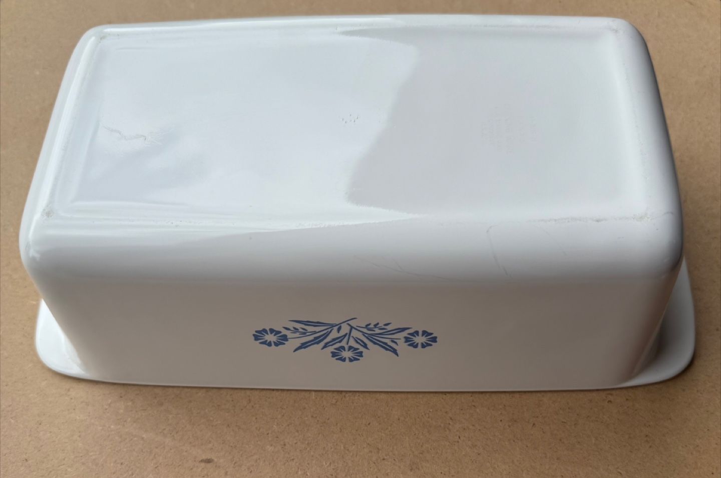Vintage cornflower blue Corningwear bread pan - photo 3