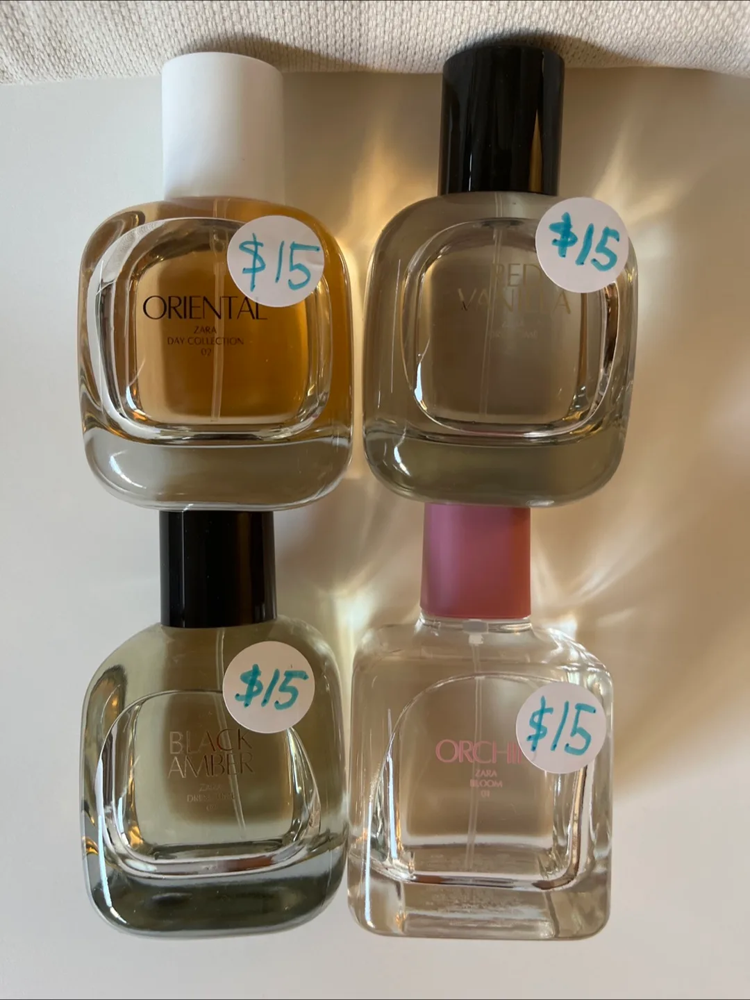 Zara Perfume Bundle - Oriental, Red Vanilla, Black Amber, Orchid thumbnail