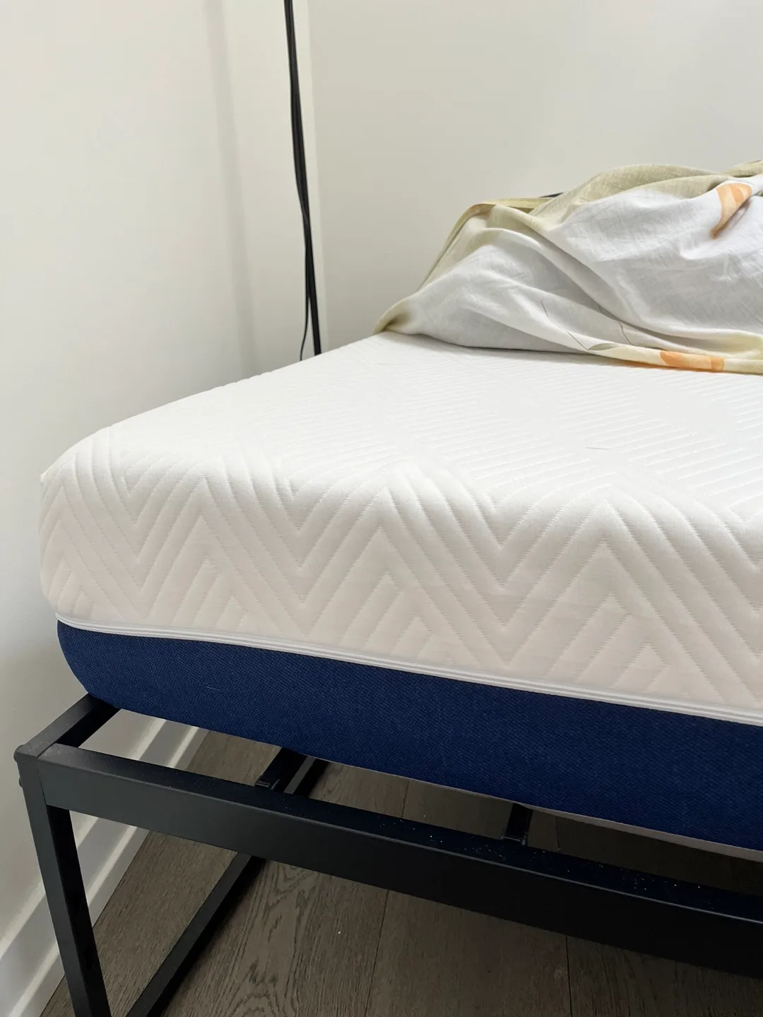 Queen Memory foam mattress and Bed frame thumbnail