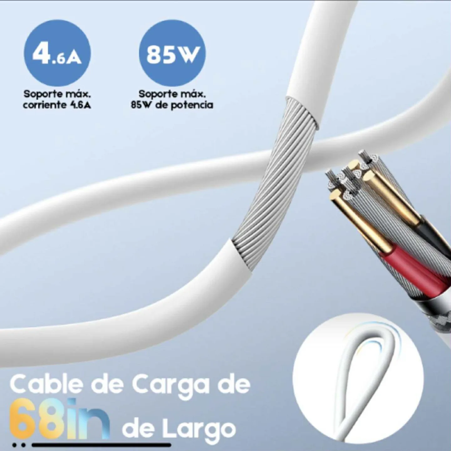 *Brand New* 85W L-shaped computer fast charging head image indicator(6)