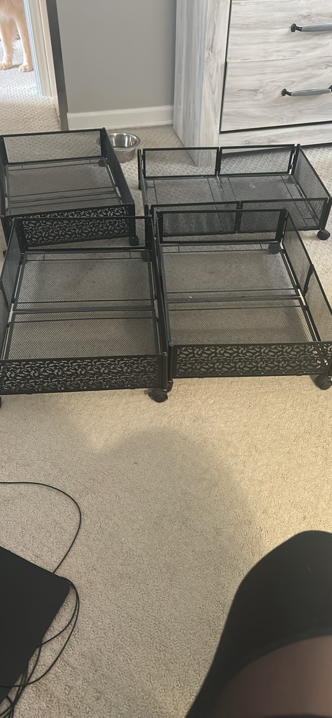 Under Bed Storage Organizer with Wheels